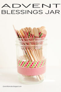 Advent blessings jar